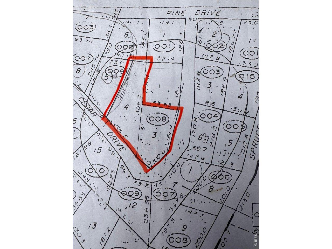 Image 2: The highlighted section or lots 3 & 4 totalling 1.5 acres