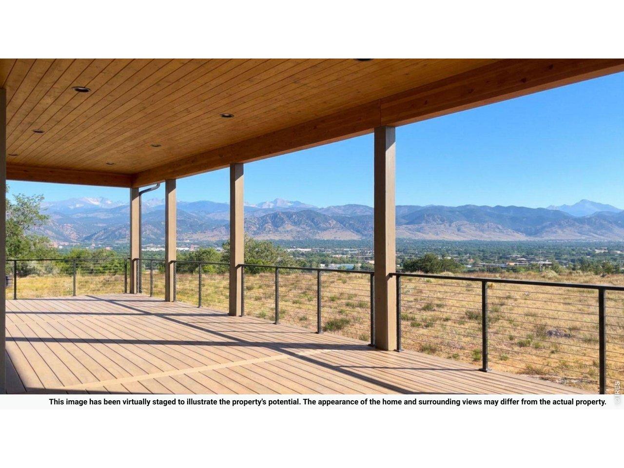 Image 1: Actual views from the property. Home shown is a conceptual rendering for illustrative purposes only and does not represent an approved design. Image 1: Actual views from the property. Home shown is a conceptual rendering for illustrative purposes only and does not represent an approved design.