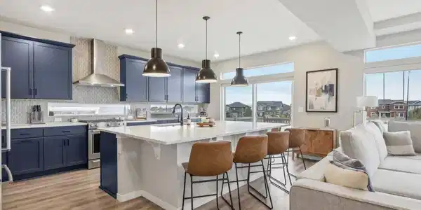 Image 3: A grand kitchen with plenty of space to entertain and feed a crowd.