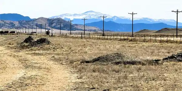 Image 2: Zoomed view east southeast to Pikes Peak from the property Image 2: Zoomed view east southeast to Pikes Peak from the property