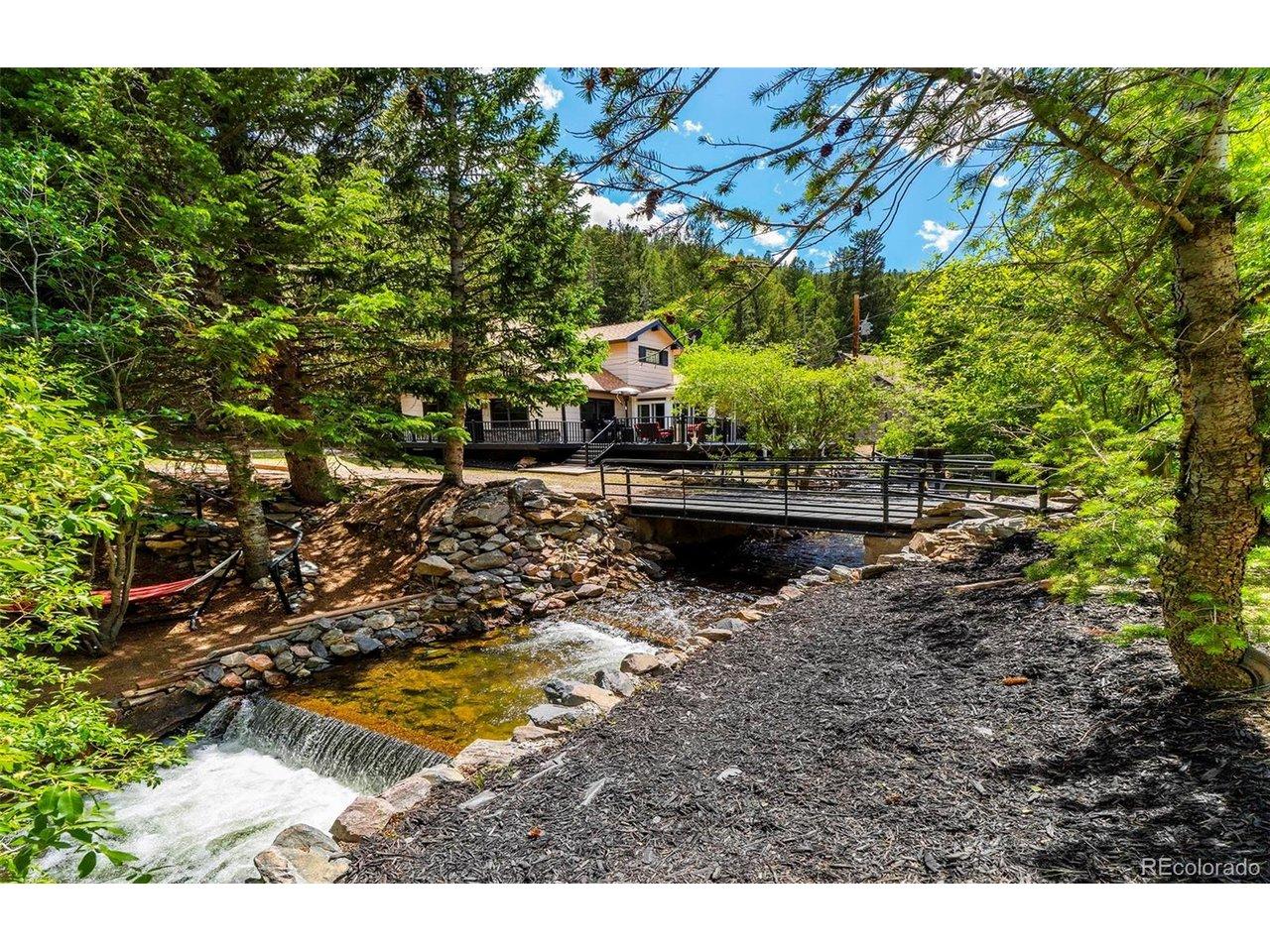 Image 2: Quintessential bridge takes you over to dream land, cast your rod and relax on your private oasis in Black Hawk, Colorado Image 2: Quintessential bridge takes you over to dream land, cast your rod and relax on your private oasis in Black Hawk, Colorado