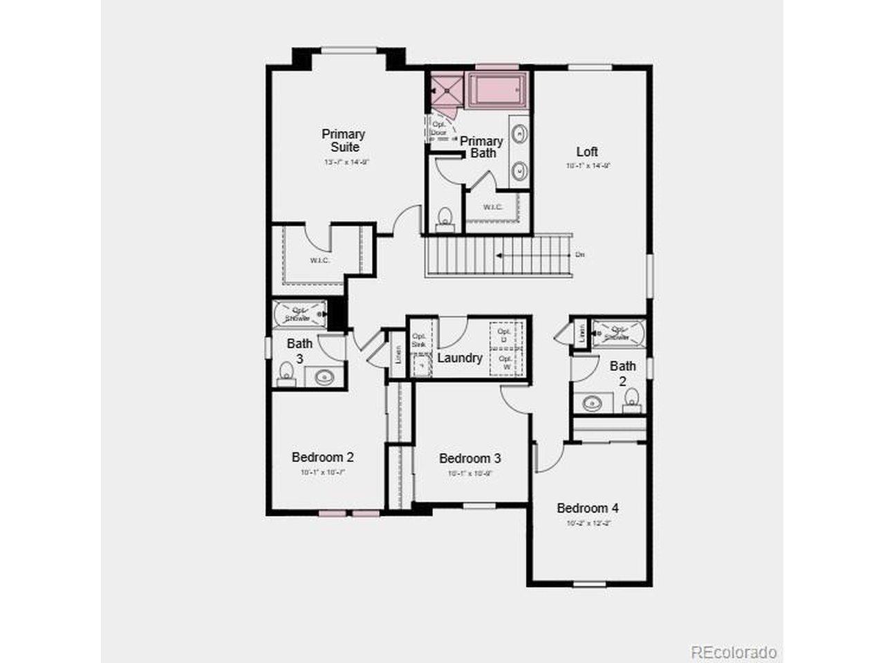 Image 3: Additional Highlights Include: chef's kitchen with built-in appliances, covered back patio, main floor bedroom with a full bathroom, and a soaking tub in the primary bathroom.