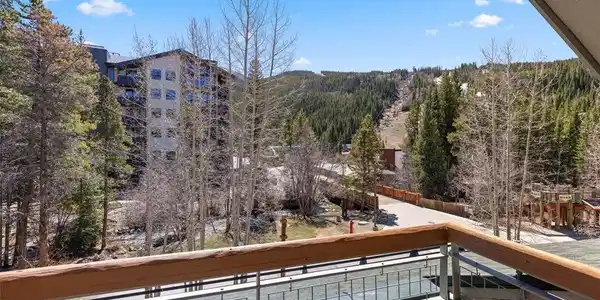 Image 2: View of the ski slopes from the deck!