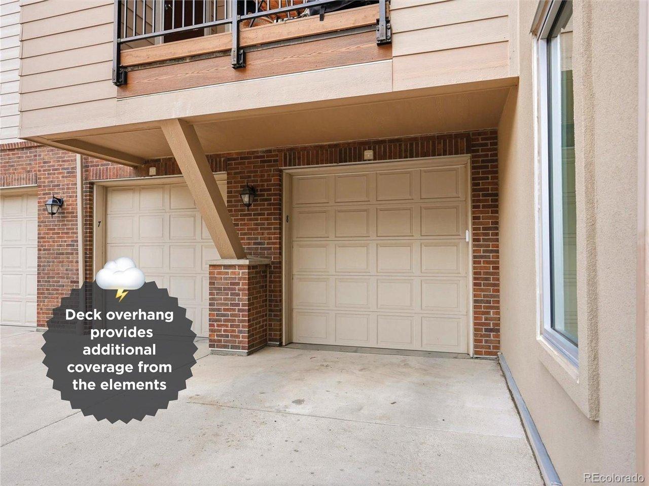 Image 3: Deck overhang provides additional coverage from the elements Image 3: Deck overhang provides additional coverage from the elements