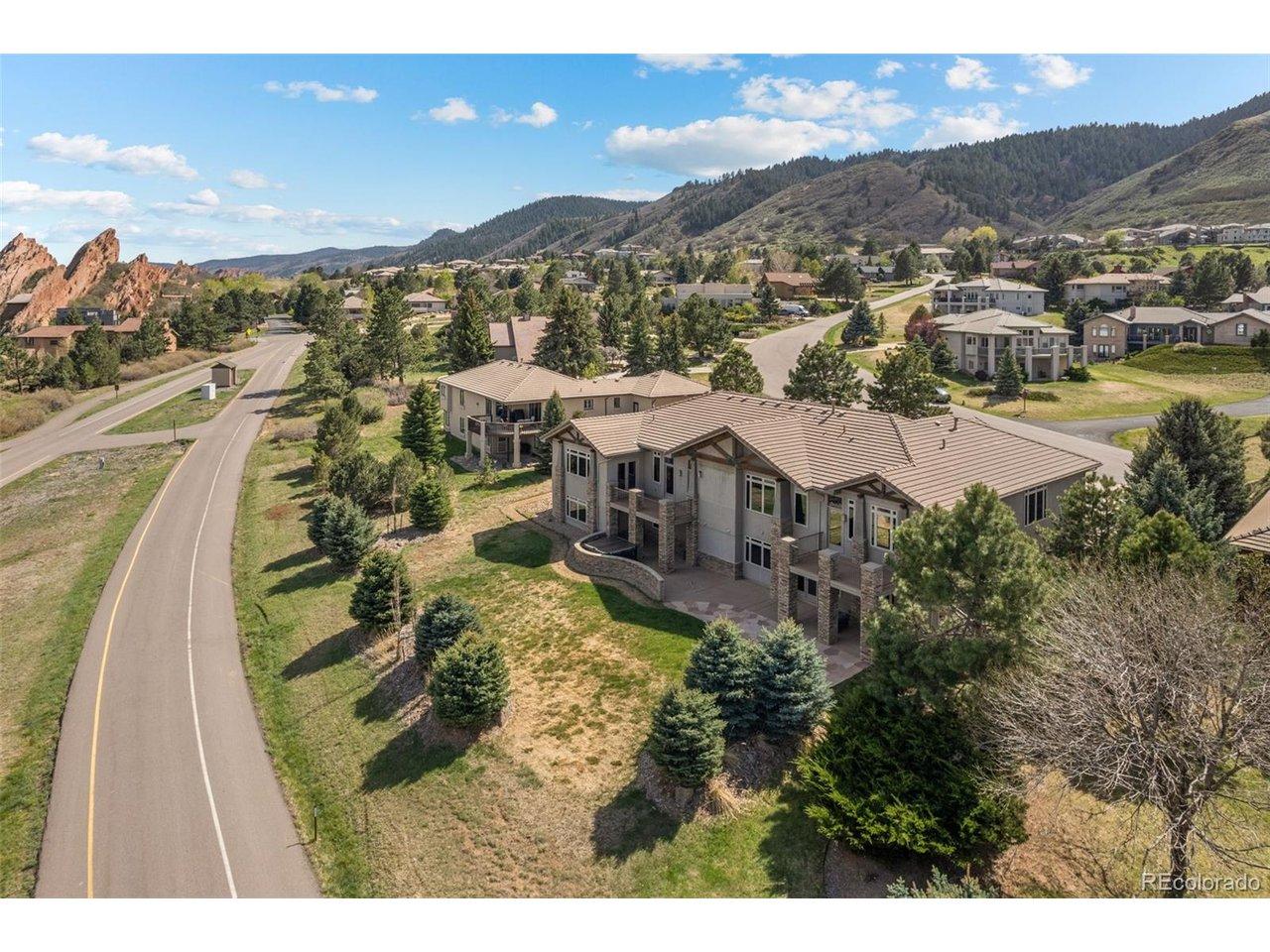 Image 3: Aerial view looking south - the scale of this home and the stunning Roxborough Park landscape come into full perspective Image 3: Aerial view looking south - the scale of this home and the stunning Roxborough Park landscape come into full perspective