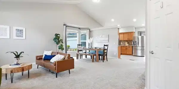 Image 3: Open living with vaulted ceilings Image 3: Open living with vaulted ceilings
