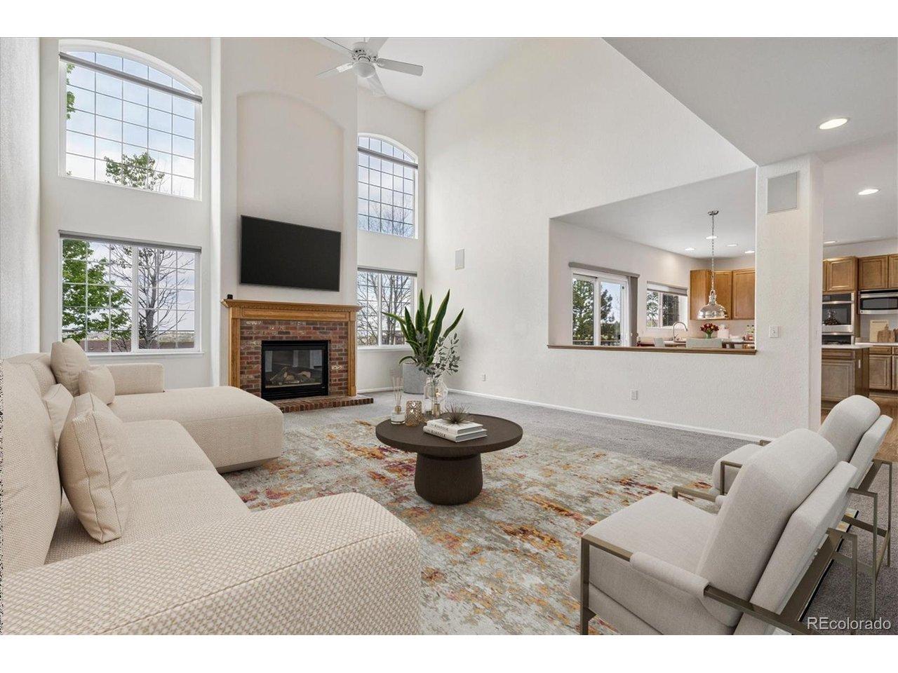 Image 3: The Great Room with virtual staging Image 3: The Great Room with virtual staging