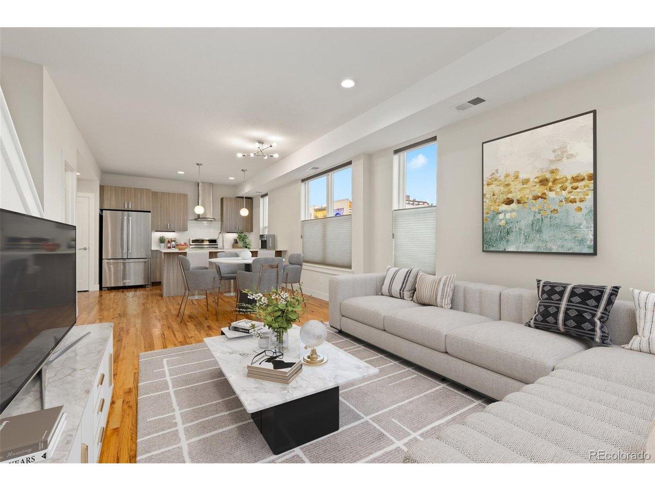 Image 1: Spacious Living Room (virtual staging)