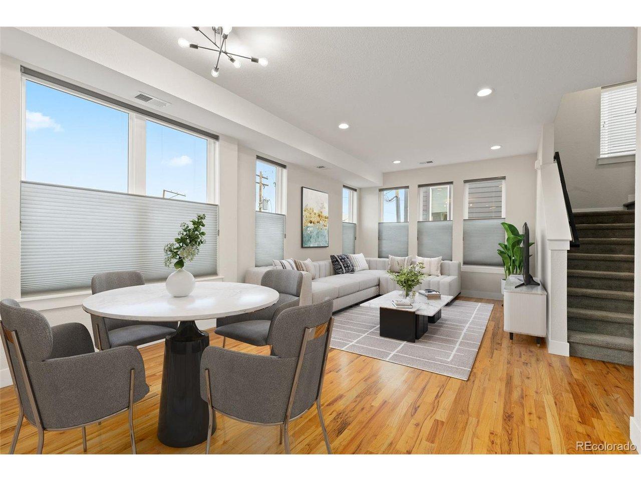 Image 2: Open Concept Main Level (virtual staging)