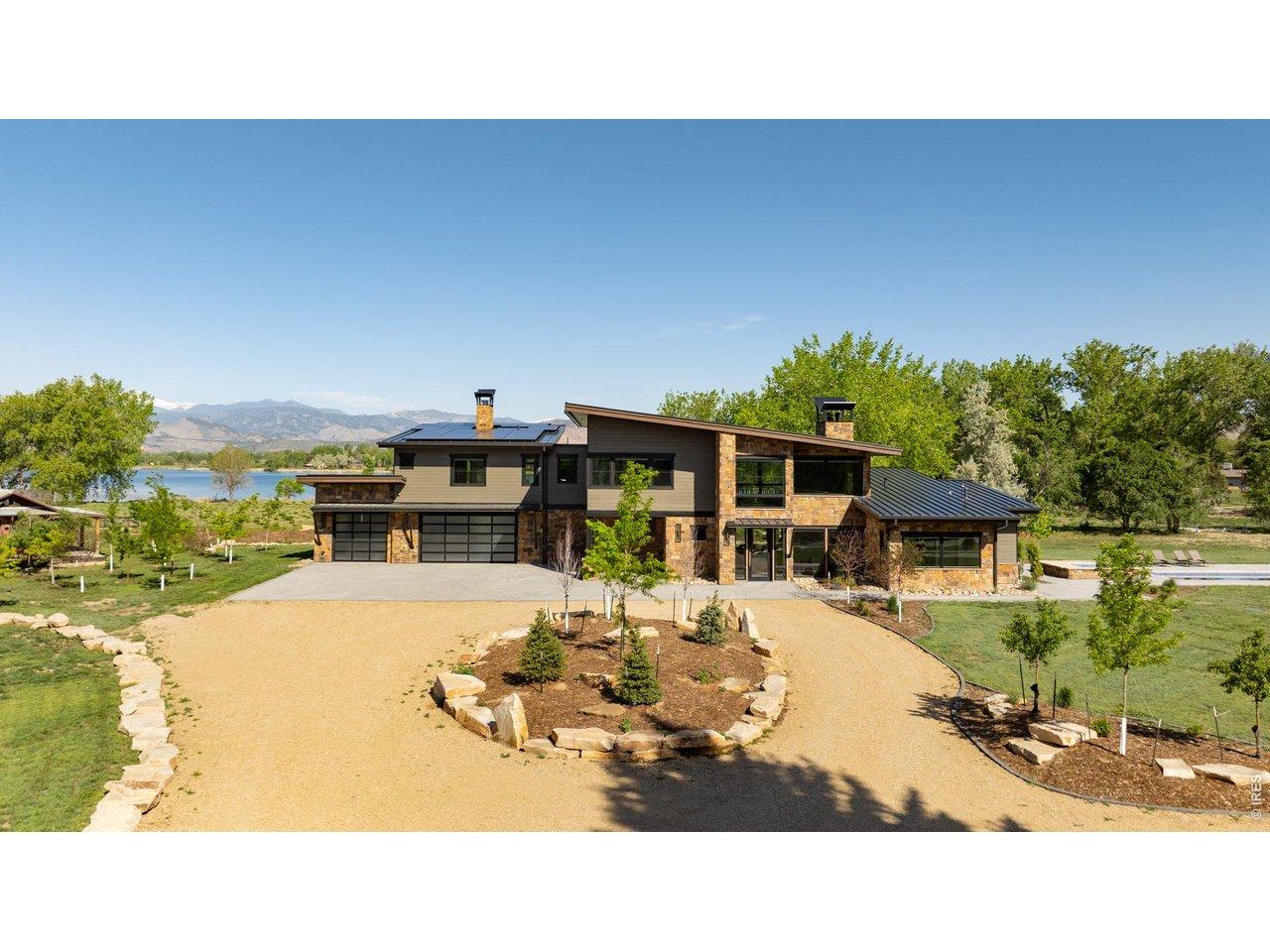 Image 2: Looking West over the property at Burch Lake and Longs Peak