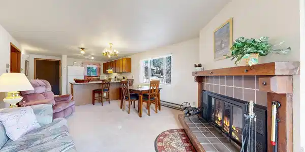 Image 2: Open Concept with Natural Wood-Burning Fireplace Image 2: Open Concept with Natural Wood-Burning Fireplace