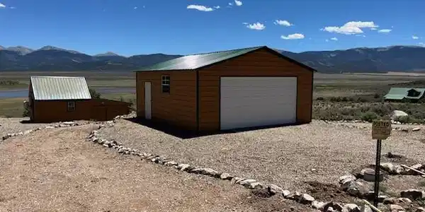 Image 2: New metal sided garage Image 2: New metal sided garage