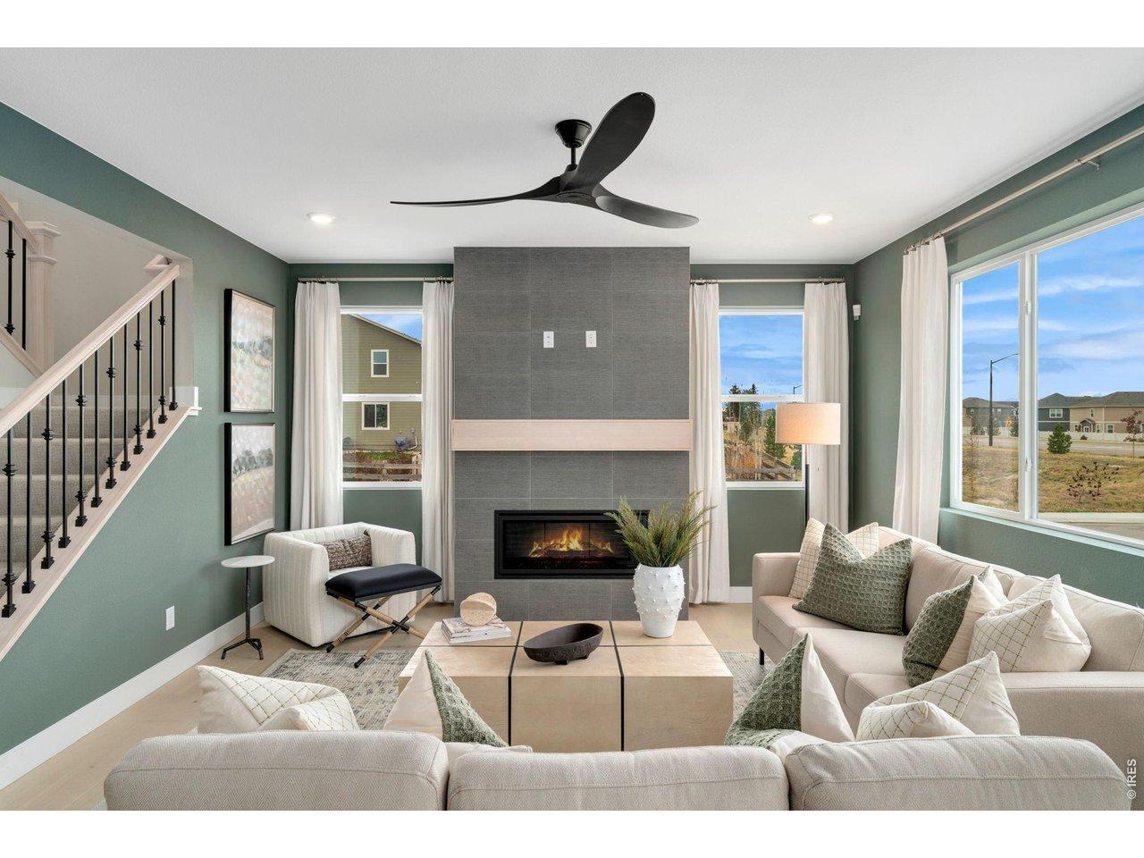 Image 3: Model Investment Opportunity! Living Room with Fireplace Image 3: Model Investment Opportunity! Living Room with Fireplace