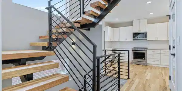 Image 2: striking floating staircase Image 2: striking floating staircase