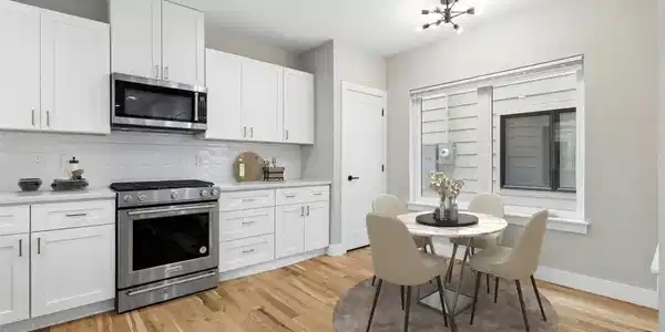 Image 4: Virtually staged main floor kitchen Image 4: Virtually staged main floor kitchen