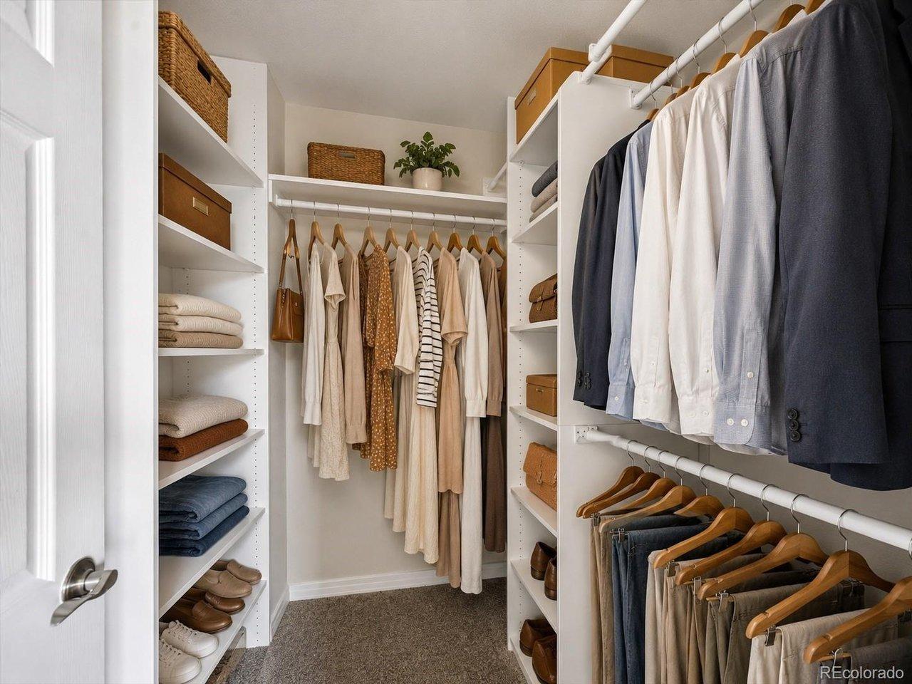 Image 3: Virtually staged photo of the closet Image 3: Virtually staged photo of the closet