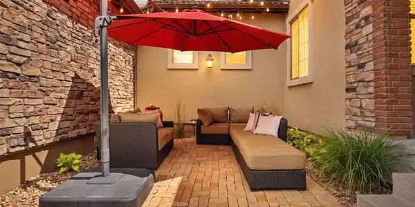 Image 3: The courtyard is a beautiful outdoor gathering place