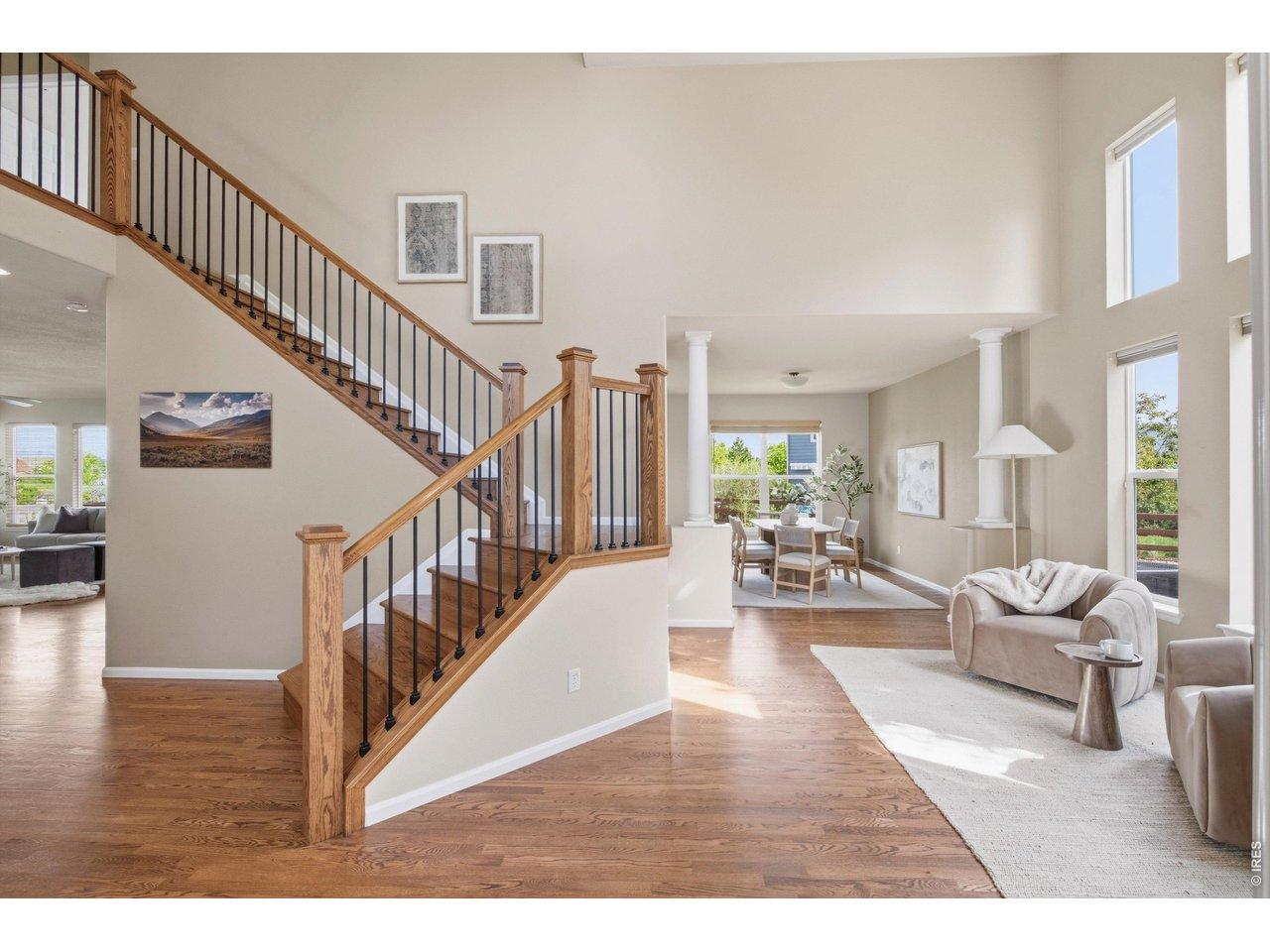 Image 4: Brilliant natural light and wood floors throughout. Image 4: Brilliant natural light and wood floors throughout.
