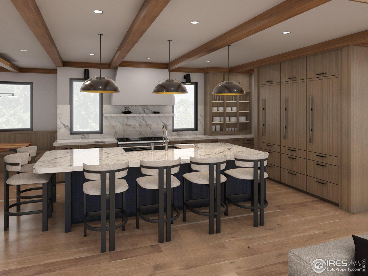 Image 3: Gourmet chef's kitchen with overside island, designer finishes and top-of-the-line appliances. Image 3: Gourmet chef's kitchen with overside island, designer finishes and top-of-the-line appliances.