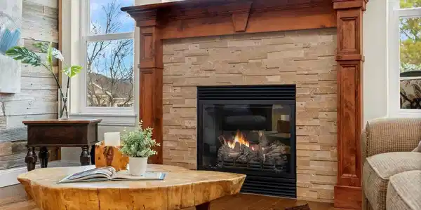 Image 3: Cozy main level Living Room fireplace Image 3: Cozy main level Living Room fireplace