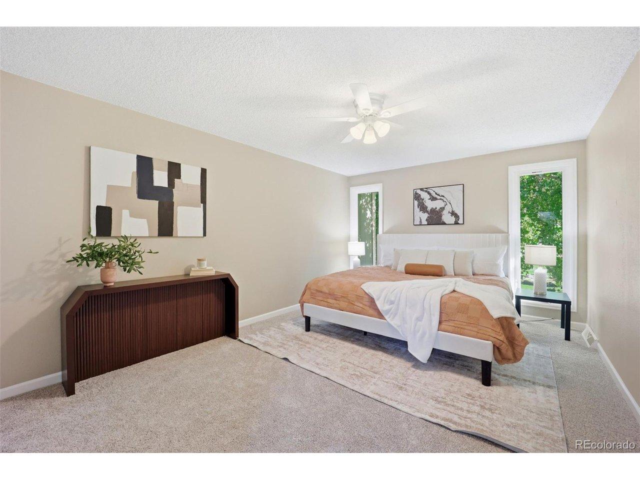 Image 3: Primary Bedroom with New Window and Walk In Closet Image 3: Primary Bedroom with New Window and Walk In Closet