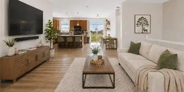 Image 2: Living room with plentiful natural lighting from windows & sliding door Image 2: Living room with plentiful natural lighting from windows & sliding door