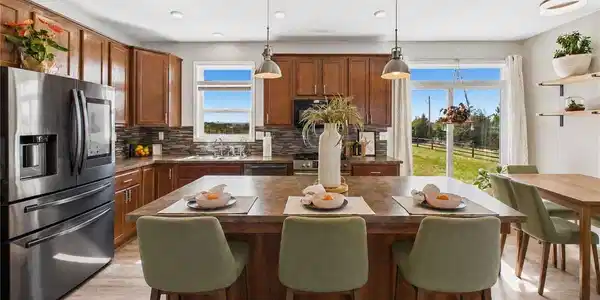 Image 4: Gorgeous kitchen equipped with gas range, smart appliances, and ample cabinetry Image 4: Gorgeous kitchen equipped with gas range, smart appliances, and ample cabinetry