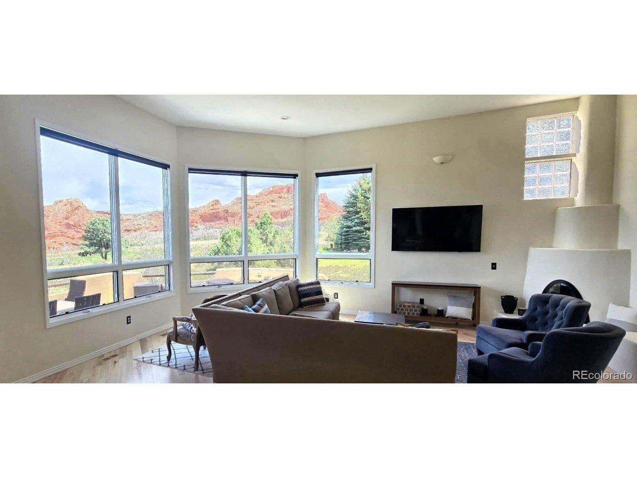 Image 1: Stunning red rock view from the living room Image 1: Stunning red rock view from the living room