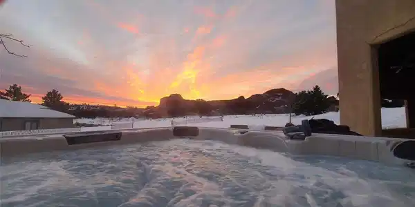 Image 2: The view from the hot tub! Image 2: The view from the hot tub!