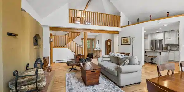 Image 4: Loft overlooking Living Room, Living room view into Kitchen Image 4: Loft overlooking Living Room, Living room view into Kitchen