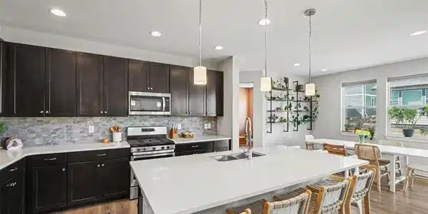Image 4: Large open kitchen and dining
