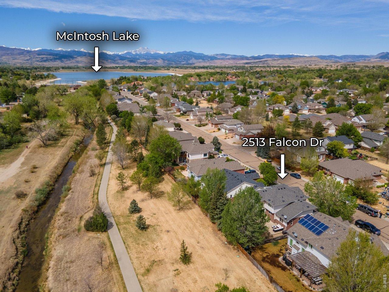 Image 2: Backing to open space and a trail that leads to McIntosh Lake. Image 2: Backing to open space and a trail that leads to McIntosh Lake.