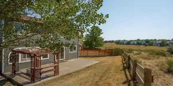 Image 2: Stunning views from the brand new back patio and gas fireplace. Image 2: Stunning views from the brand new back patio and gas fireplace.