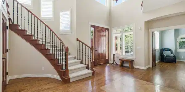 Image 2: Dramatic entry with soaring ceilings and wonderful natural light