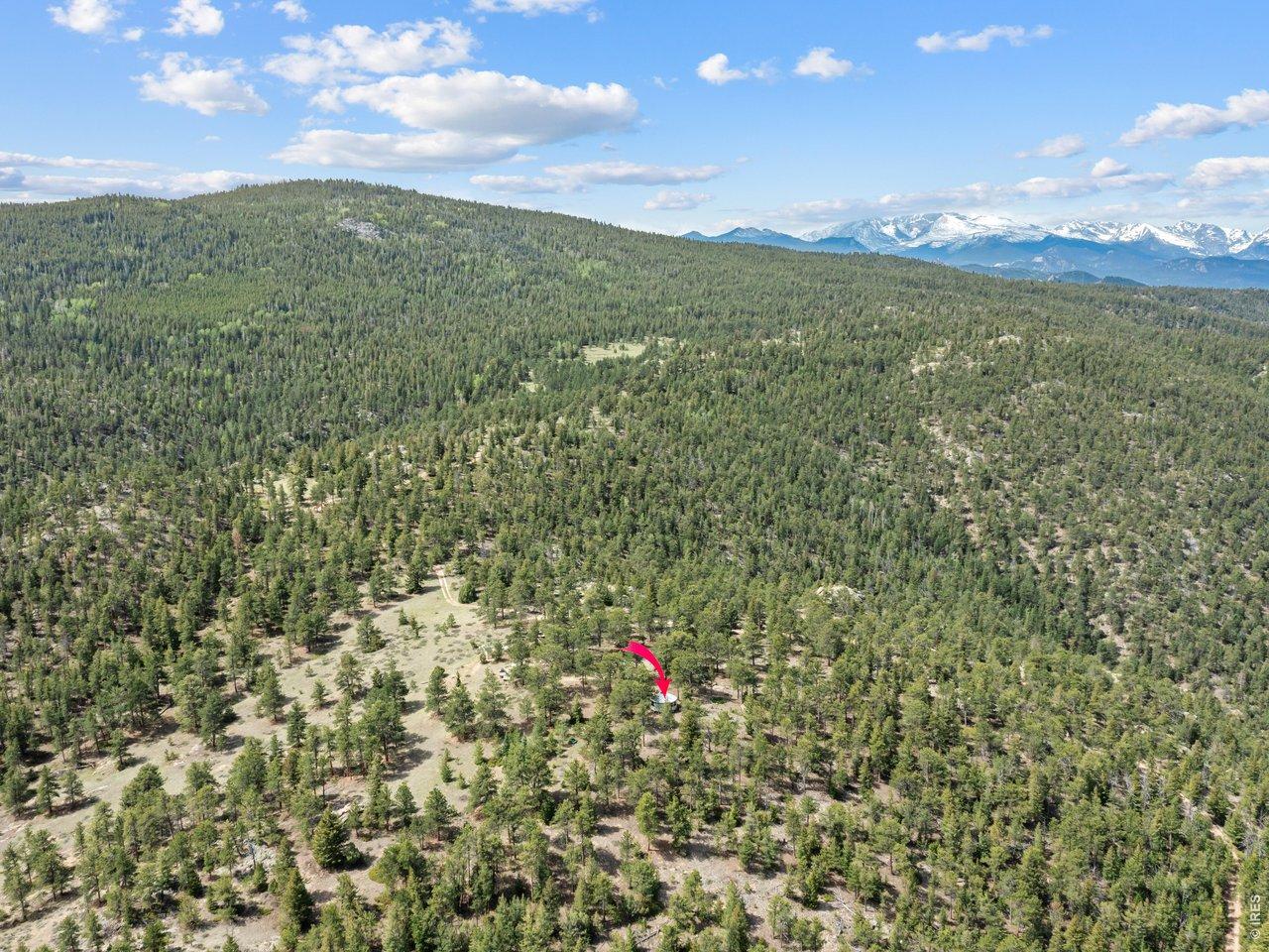 Image 3: Looking South West. Yurt at red arrow