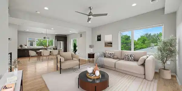 Image 2: Living Room (2nd Level) virtually staged Image 2: Living Room (2nd Level) virtually staged