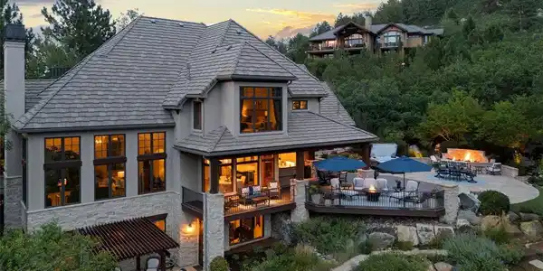 Image 2: Magnificent Front Range mountain views and a premier setting along the 6th fairway of The Country Club at Castle Pines set the stage for this exceptional 5 bedroom | 7 bathroom residence. Image 2: Magnificent Front Range mountain views and a premier setting along the 6th fairway of The Country Club at Castle Pines set the stage for this exceptional 5 bedroom | 7 bathroom residence.