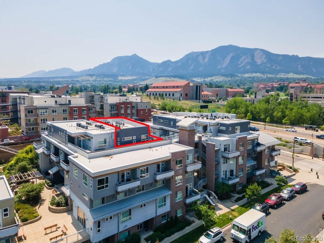 Image 2: Mountain and campus views from the deck Image 2: Mountain and campus views from the deck