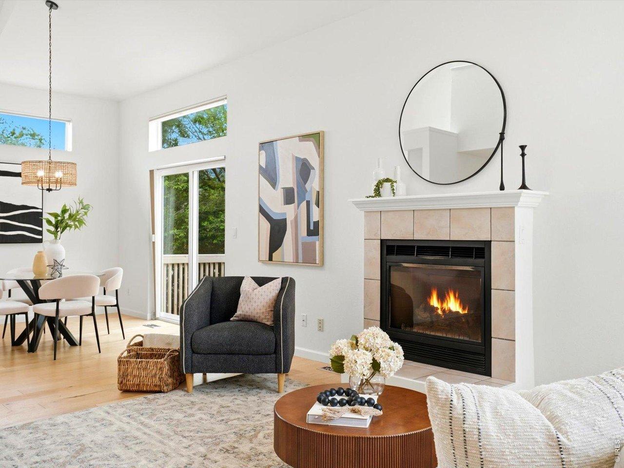 Image 2: Perfectly positioned between the kitchen and living room, the dining area serves as the heart of the home's open-concept design.