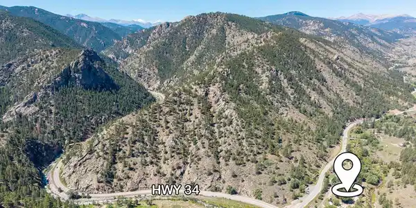 Image 3: Convenient Big Thompson Canyon location with Estes Park and Rocky Mountain National Park to the west. Image 3: Convenient Big Thompson Canyon location with Estes Park and Rocky Mountain National Park to the west.