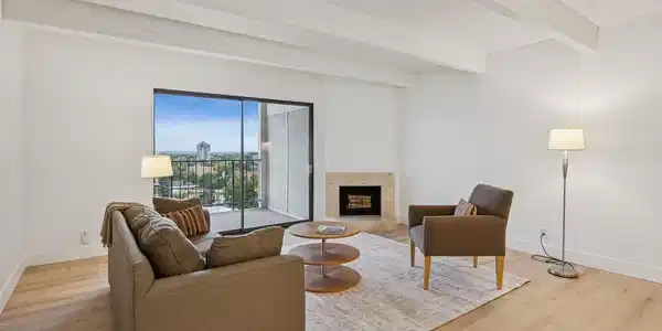 Image 3: Living Room with wood burning fireplace Image 3: Living Room with wood burning fireplace
