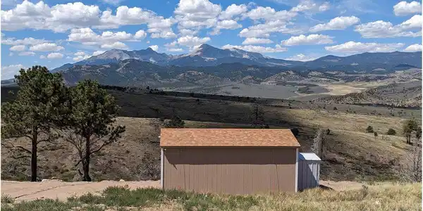 Image 3: Solid, well-secured 10 x 20 shed to store your tools and camping gear Image 3: Solid, well-secured 10 x 20 shed to store your tools and camping gear