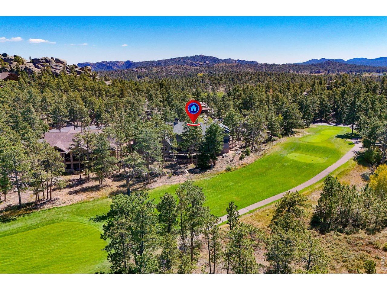 Image 2: Home is off the 14th Fairway and secluded in a rock formation and pine trees. Image 2: Home is off the 14th Fairway and secluded in a rock formation and pine trees.