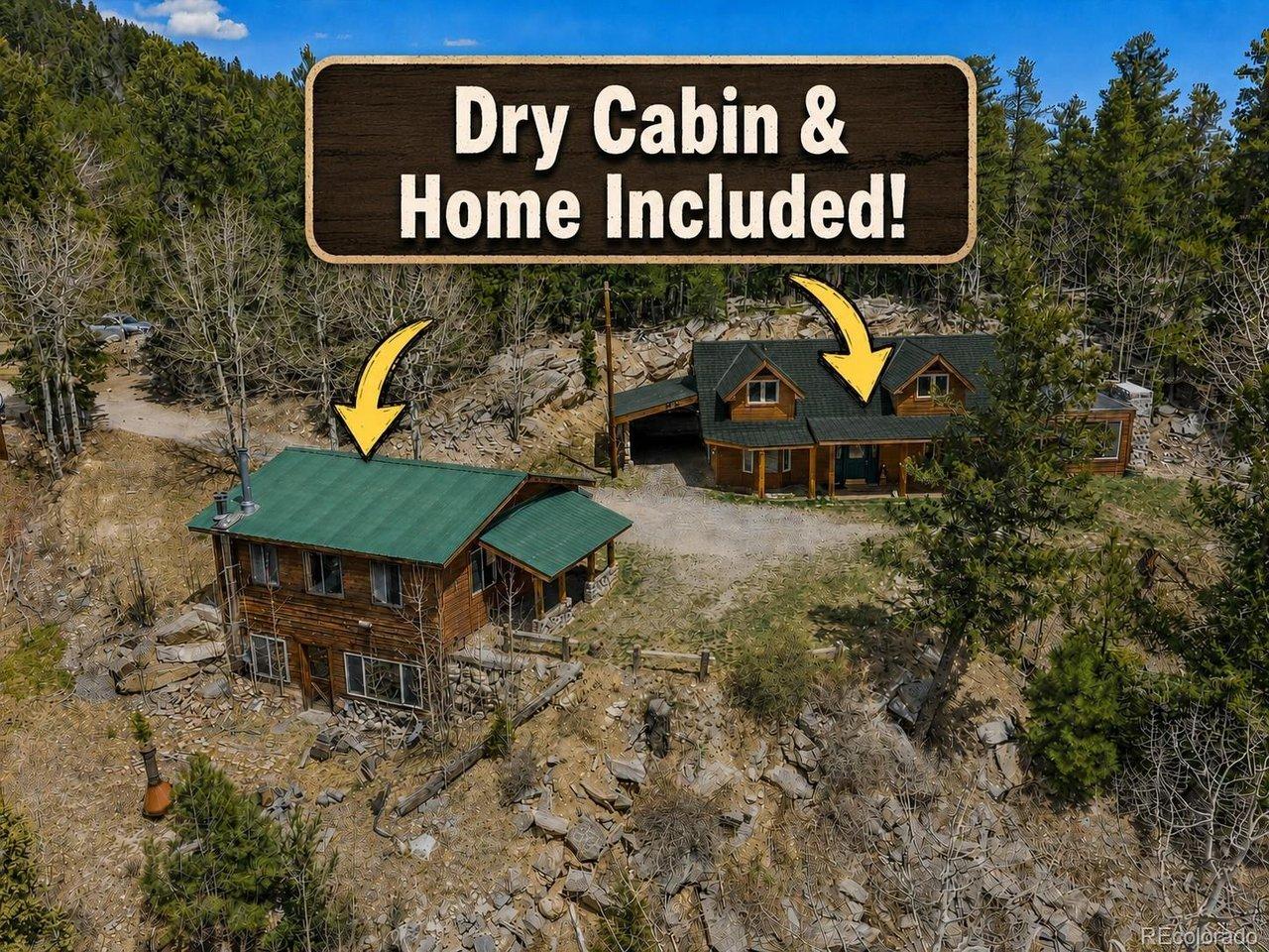 Image 2: Main house PLUS detached dry cabin on 2.15 acres in Echo Hills.