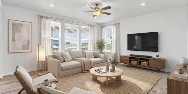 Image 4: Living Room- Virtually Staged