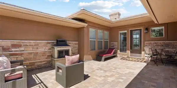 Image 2: Large courtyard area