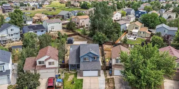 Image 3: Aerial view of front of home on large lot Image 3: Aerial view of front of home on large lot