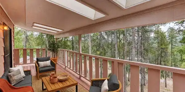 Image 3: virtually staged back porch Image 3: virtually staged back porch