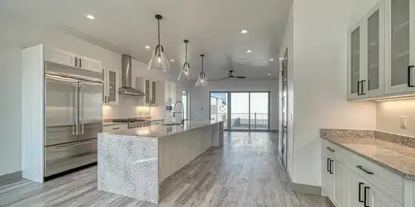 Image 2: Modern kitchen, clean line design