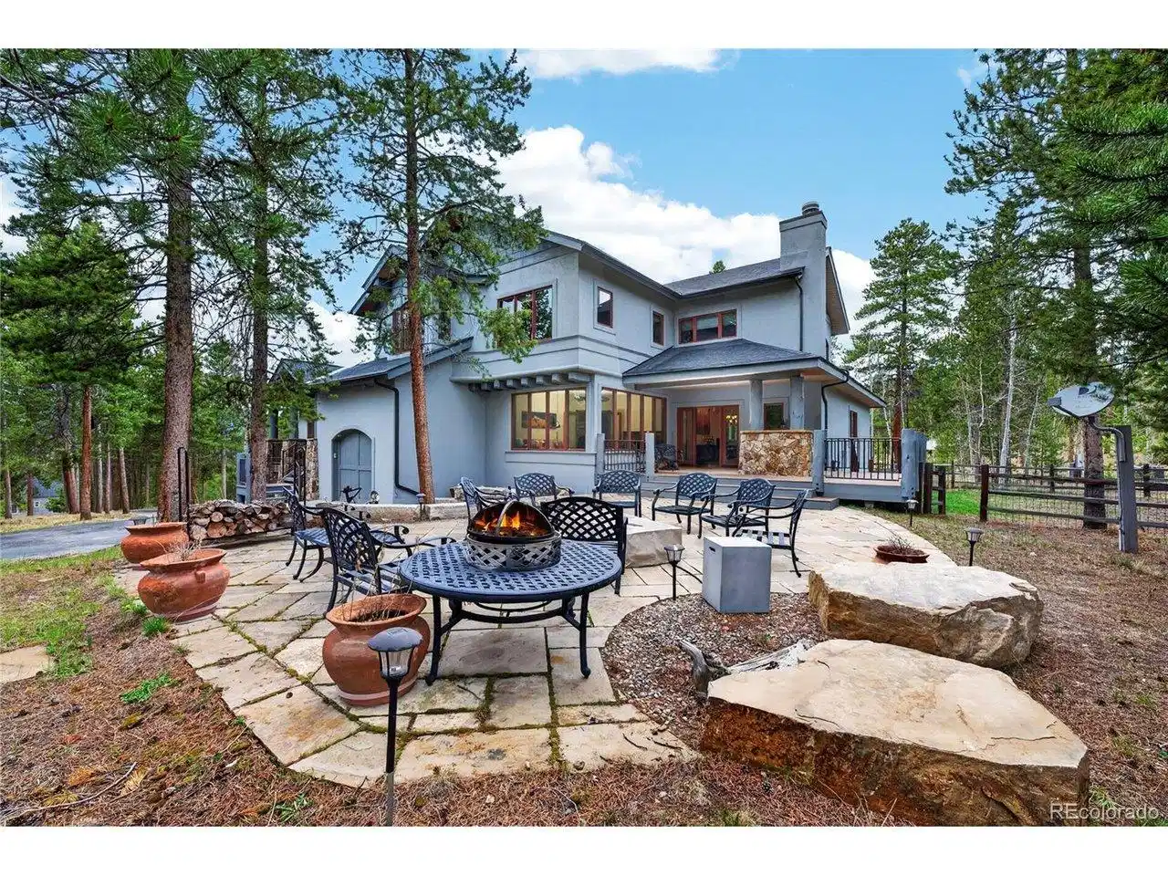 Image 1: Private yard with firepit and plenty of seating year round